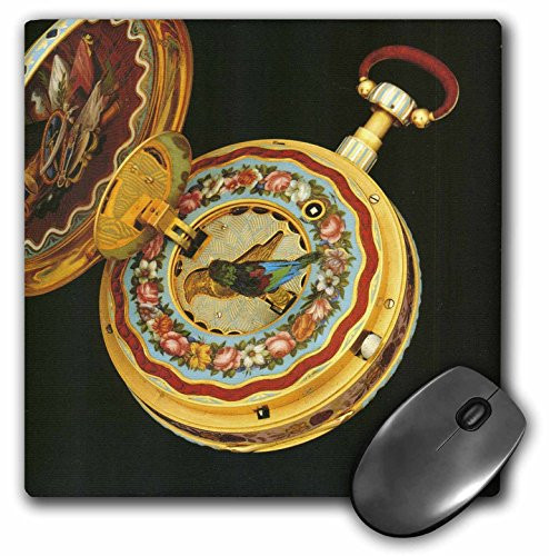 3dRose LLC 8 x 8 x 0.25 Inches Mouse Pad, Ancient Pocket Watch (mp_34743_1)