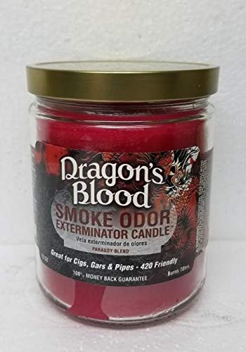 Smoke Odor Exterminator 13oz Jar Candle, Dragons Blood (1) Candle