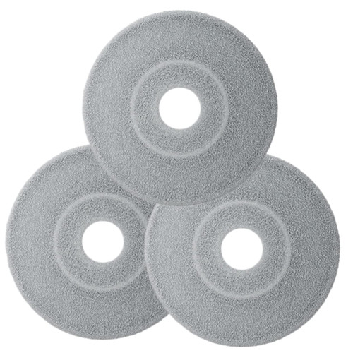 Zerodeko 3pcs Mop Cloth Flat Floor Mop Cleaning Mop Household Wet & Dry Mops Microfiber Rotation Mop Refills Cleaning Mop Heads Round Mop Pads Cloth Mop Head Cotton Replace Mop Heads Steam
