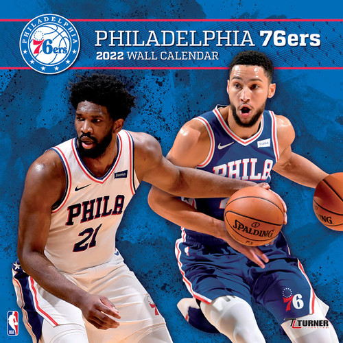 TURNER SPORTS Philadelphia 76ERS 2022 12X12 Team Wall Calendar (22998011891)