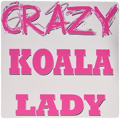 3dRose LLC 8 X 8 X 0.25 Inches Mouse Pad Crazy Koala Lady (Mp_175144_1)