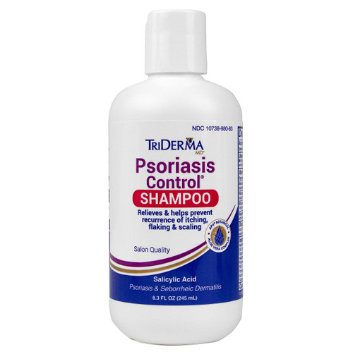TriDerma Psoriasis Control Shampoo with Salicylic Acid, Salon Quality Psoriasis Shampoo and Scalp Treatment for Itchy, Dry Scalp, Flaking and Scaling, Fresh Scent 8.3 oz TriDerma Psoriasis Control Shampoo with Salicylic Acid, Salon Quality Psoriasis Shampoo and Scalp Treatment for Itchy, Dry Scalp, Flaking and Scaling, Fresh Scent 8.3 oz