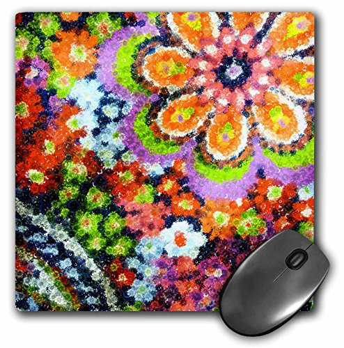 3dRose LLC 8 x 8 x 0.25 Inches Floral Explosion Mouse Pad (mp_20015_1)