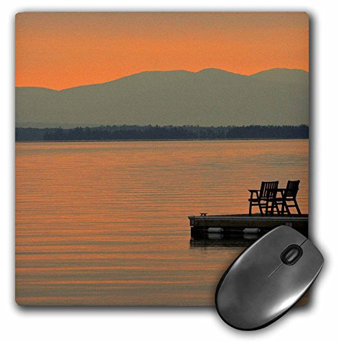 3dRose LLC 8 x 8 x 0.25 Inches Maine Moosehead Lake Birches Resort Susan Pease Mouse Pad (mp_90779_1)