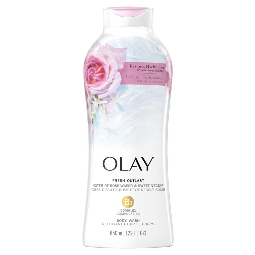 Olay Fresh Outlast Rose Water & Sweet Nectar Body Wash, 22 Fl oz, 5.732 Lb Olay Fresh Outlast Rose Water & Sweet Nectar Body Wash, 22 Fl oz, 5.732 Lb