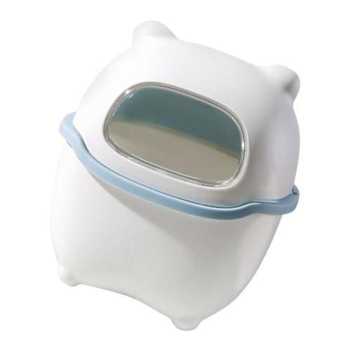 KOMBIUDA Garbage Can Table Top Trash Can Recycling Waste Can Waste Paper Basket Decorative Trash Bin Kawaii Trash Bin Garbage Organizer Cute Trash Can Bins Cartoon Plastic Decorate Office