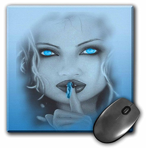 3dRose LLC 8 x 8 x 0.25 Inches Pastel Blue Gothic Lady Mouse Pad (mp_128819_1) 3dRose LLC 8 x 8 x 0.25 Inches Pastel Blue Gothic Lady Mouse Pad (mp_128819_1)