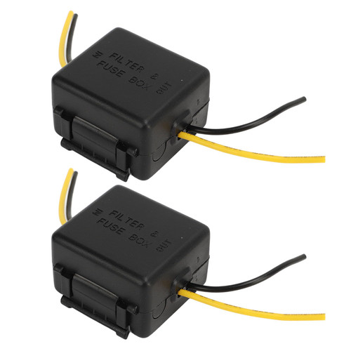 Car Power Filter Noise Ground Loop Isolator Suppressor Car Audio Noise Filter 12V Car Stereo Audio Filter Noise Isolation Reducer for Stereo Audio Radio Amplifier Amp Speaker