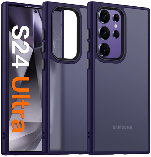 Oneagle for Samsung Galaxy S24 Ultra Case, Galaxy S24 Ultra Case with Translucent Hard Back & Soft Edge,[15FT Military Grade Drop Tested][4 Corner Airbag][Silky Touch] Galaxy S24 Ultra Phone Case