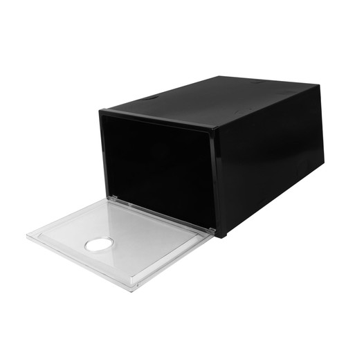 Garneck 1pc Plastic Transparent Shoe Box Clothes Drawers Storage Organizer Action Figure Display Case Collapsible Shoe Storage Stackable Shoe Case Bins Boot Shoe Rack Plastic Pp Simple