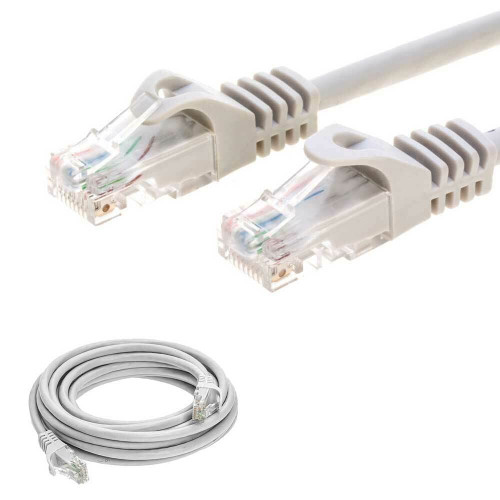 yanw 1.5ft Cat6 Patch Cord Cable Ethernet Internet Network LAN RJ45 UTP Grey