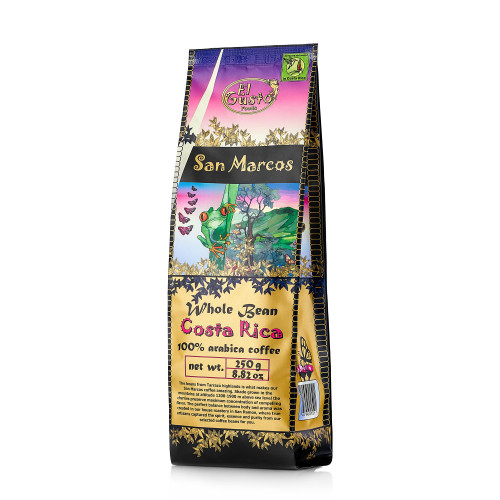 El Gusto Whole Bean Coffee - Single Origin Costa Rican Drip Coffee, Medium Roast, 100% Arabica, Fresh, Handpicked & Sun-Dried - Sealed For Freshness - San Marcos (8.82 oz) El Gusto Whole Bean Coffee - Single Origin Costa Rican Drip Coffee, Medium Roast, 100% Arabica, Fresh, Handpicked & Sun-Dried - Sealed For Freshness - San Marcos (8.82 oz)