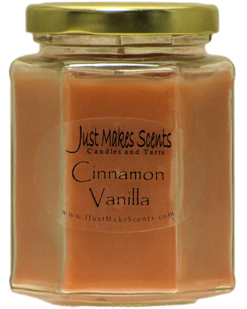 Cinnamon Vanilla Scented Blended Soy Candle by Just Makes Scents