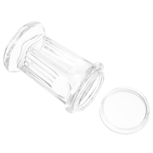 Coplin Staining Jar, Terrarium Microscope Slides Glass Staining Jar 5 Slide Capacity Round Transparent Staining Jar with Lid for Laboratory Microscope Slides