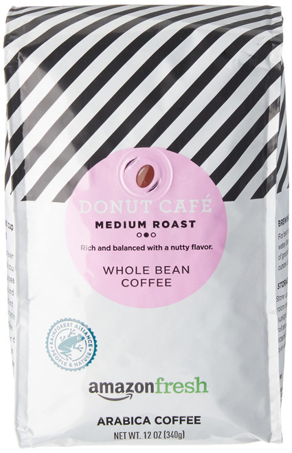 AmazonFresh Donut Cafe Whole Bean Coffee, Medium Roast, 12 Ounce (Pack of 3) AmazonFresh Donut Cafe Whole Bean Coffee, Medium Roast, 12 Ounce (Pack of 3)