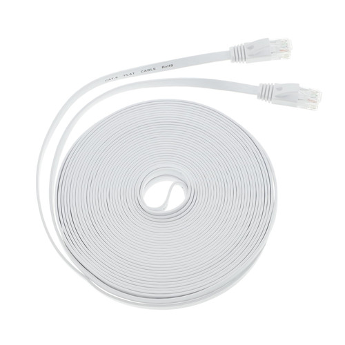 Gatuida Jumper 6 Cable Cord for Tv Patch Cables Ethernet Cable Tv Cable Network Patch Cord Network Cable Networking Cord Internet Cable Internet Cord Copper Wiring White