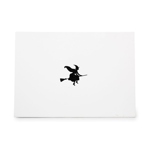 Witch Broom Evil Fly, quality rubber stamp, ideal for crafts scrapbooking invitations cards and tags CCSTA-24683