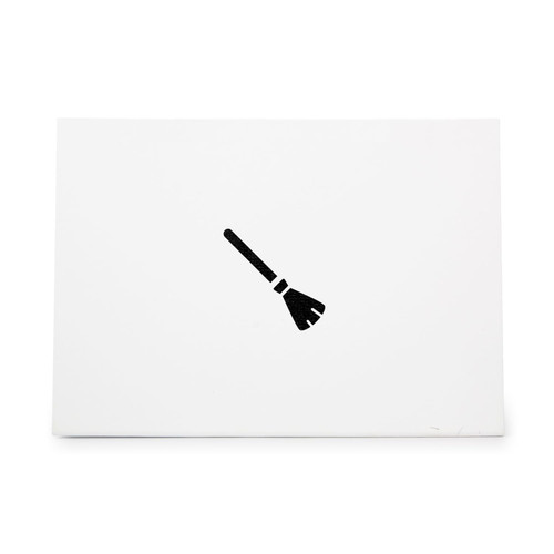 Broomstick Bristles Flying Clean Broom, quality rubber stamp, ideal for crafts scrapbooking invitations cards and tags CCSTA-21396