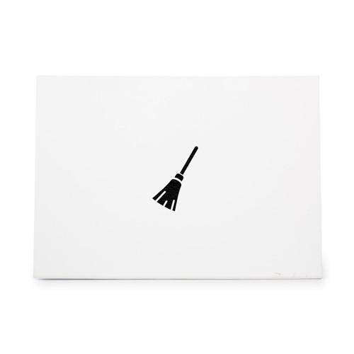 Broom Broomstick Witch Sweep Cleaner, quality rubber stamp, ideal for crafts scrapbooking invitations cards and tags CCSTA-20862