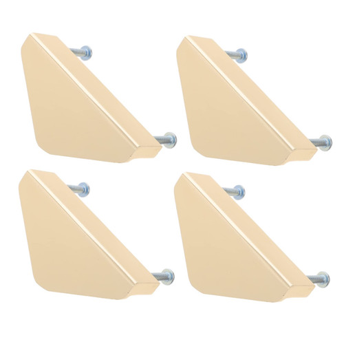 KONTONTY 4pcs Handle Gold Knobs Drawer Pulls Gold Drawer Pulls Drawer Cabinet Pulls Cabinet Knobs Cabinet Handle Triangle Shape Drawer Handles Door Knobs Fashion Cabinet Knob Round