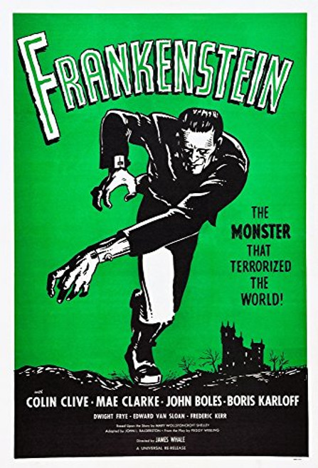 Posterazzi EVCMSDFRANEC058H Frankenstein Boris Karloff 1931 Movie Poster Masterprint 11 x 17