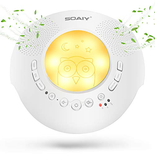 White Noise Sound Machine with Night Lights | 6 Relaxing & Soothing Nature Sounds and Auto-Off Timer | Portable Noise Machine Baby & Kids Sleep Therapy for Home, Office, Travel White Noise Sound Machine with Night Lights | 6 Relaxing & Soothing Nature Sounds and Auto-Off Timer | Portable Noise Machine Baby & Kids Sleep Therapy for Home, Office, Travel