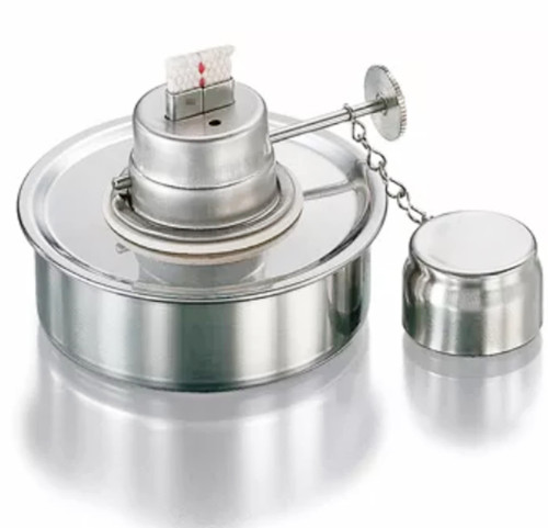 AAProTools Alcohol Lamp Stainless Steel - Explosion Proof Bunsen Burner Heavy Walled Heating Lamp Lab Lamp with Screw and Wick AAProTools - DS - 1456