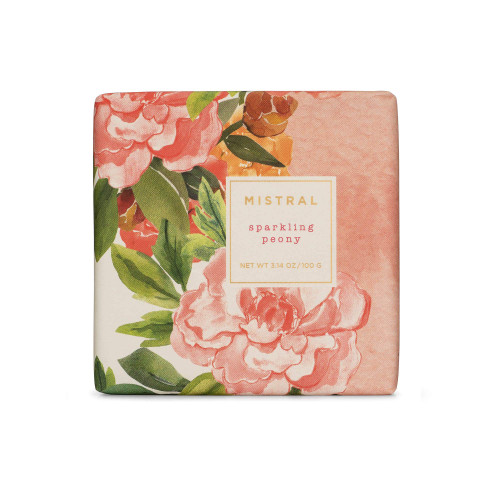 Mistral Bar Soap Organic Shea, Sparkling Peony Mistral Bar Soap Organic Shea, Sparkling Peony
