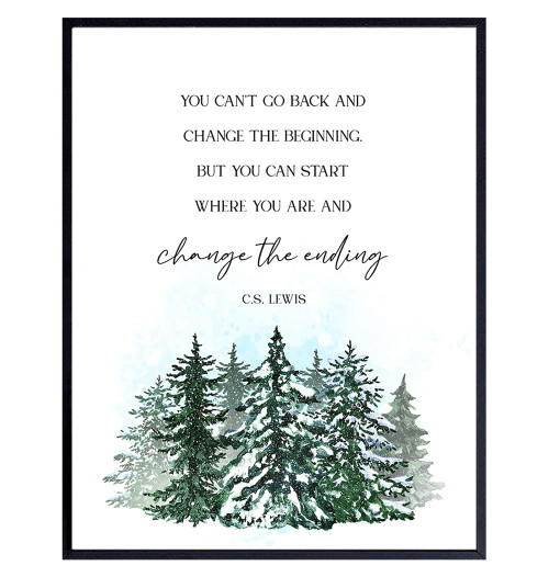 CS Lewis Inspirational quote Wall Art 11x14 - Inspirational Wall Decor - Office, Bedroom, Living room Home Decor - Motivational Wall Art - Encouraging positive Quotes - inspiring Motivational poster CS Lewis Inspirational quote Wall Art 11x14 - Inspirational Wall Decor - Office, Bedroom, Living room Home Decor - Motivational Wall Art - Encouraging positive Quotes - inspiring Motivational poster
