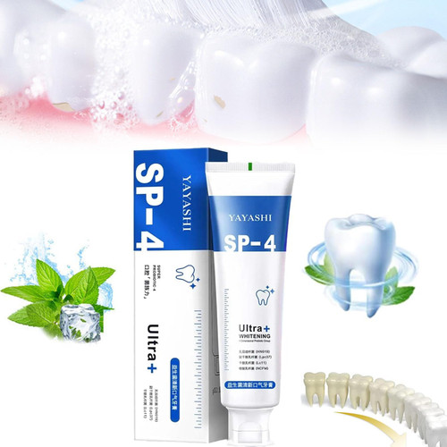 Yayashi Sp-4 Probiotic Whitening Toothpaste, Sp-4 Ultra Whitening Toothpaste, Yayashi Sp-4 Toothpaste Fresh Breath Toothpaste, Ultra SP-4 Probiotic Whitening Toothpaste, Probiotic Toothpaste (B)