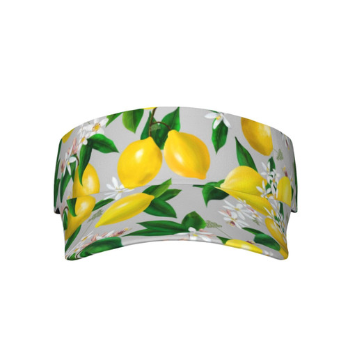 Sport Sun Visor Hats Ball Caps Empty Top Baseball Sun Cap for Men Women-Lemon1