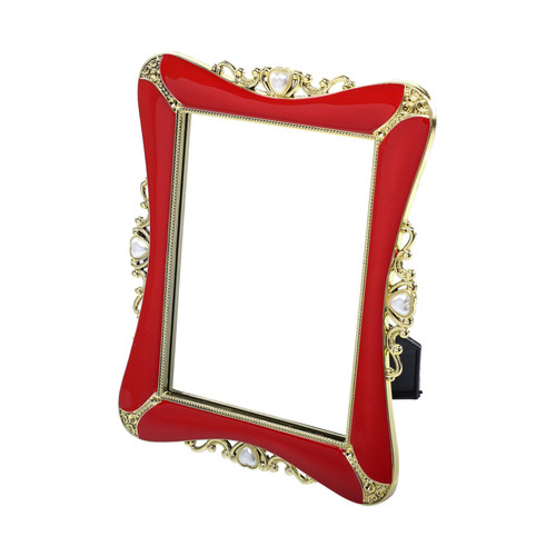balacoo 1PC Vanity Mirror Mini Mirrors Portable Dresser Girl Dresser Standing Makeup Mirror Makeup Mirror with Lights Vanity Makeup Mirror Lady Makeup Mirror Stylish Cosmetic Mirror