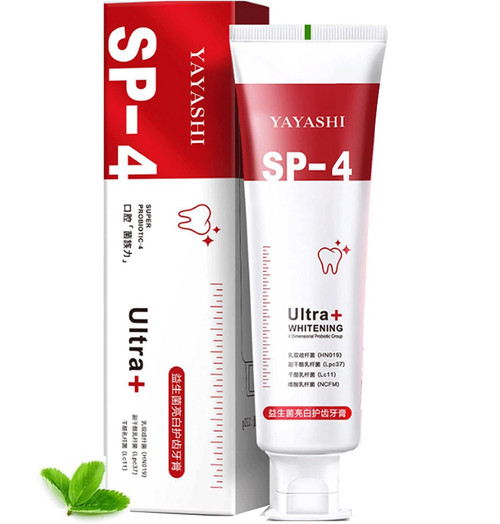 YAYASHI SP-4 Toothpaste, Sp-4 Probiotic Toothpaste Whitening, Yiliku Sp-4 Probiotic Toothpaste Brightening Fresh Breath Stain Removing (A)