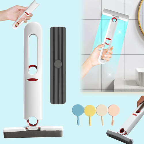 IVYDREVER Cleanect Mini-Mop Pro, Perlo Mini Mop, Portable Self-Squeeze Mini Mop, Cleanect Mini Mop (1Set+1*Replacement Sponge)