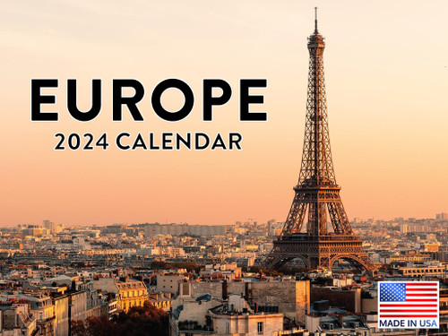 Europe Calendar 2024 Monthly Wall Calender 12 Month