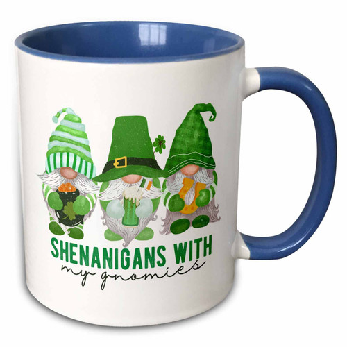 3dRose Three Cute Irish Gnomes Shenanigans With My Gnomies - Mugs (mug-374625-6) 3dRose Three Cute Irish Gnomes Shenanigans With My Gnomies - Mugs (mug-374625-6)