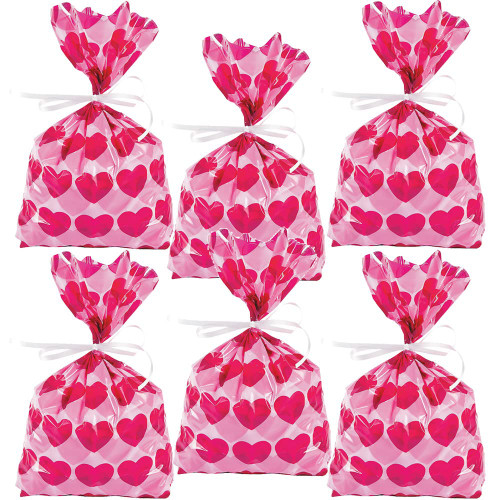 Valentine Cellophane Bags Heart Treat Bags - Happy Valentine's Day Gift Bags with Twist Ties Sweet Party Goodie Bags for Candy, Food,Soap, Cookie, Valentine Chocolates Valentine Cellophane Bags Heart Treat Bags - Happy Valentine's Day Gift Bags with Twist Ties Sweet Party Goodie Bags for Candy, Food,Soap, Cookie, Valentine Chocolates