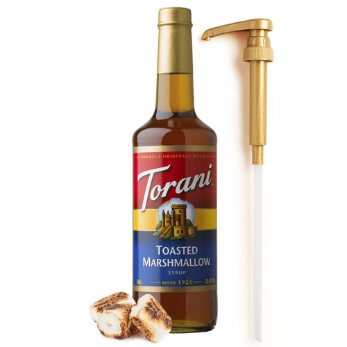 Toasted Marshmallow Coffee Syrup 25.4 Ounces with Fresh Finest Coffee Syrup Dispenser Toasted Marshmallow Coffee Syrup 25.4 Ounces with Fresh Finest Coffee Syrup Dispenser