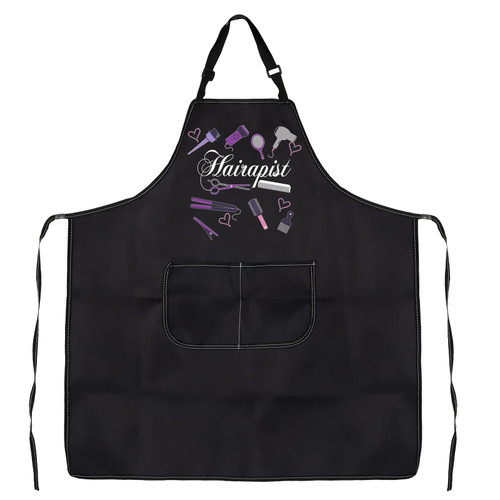 PXTIDY Hair Stylist Apron With Pockets Barber Apron Beauty Salon Aprons Hair Stylist Gift Waterproof Apron Adjustable (Hairapist Apron)