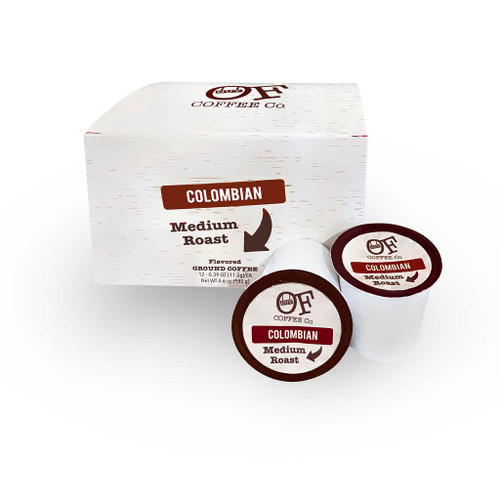Out of Coffee Co., 100% Colombian Coffee, 12-Count Single Serve Pods, Single Origin coffee, Medium Roast, Ground, Net WT. 4.6 OZ. (132 g.) Out of Coffee Co., 100% Colombian Coffee, 12-Count Single Serve Pods, Single Origin coffee, Medium Roast, Ground, Net WT. 4.6 OZ. (132 g.)