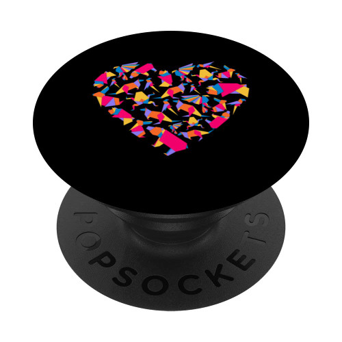 Origami Heart Folding Paper Origami Master Paper Folder PopSockets Swappable PopGrip
