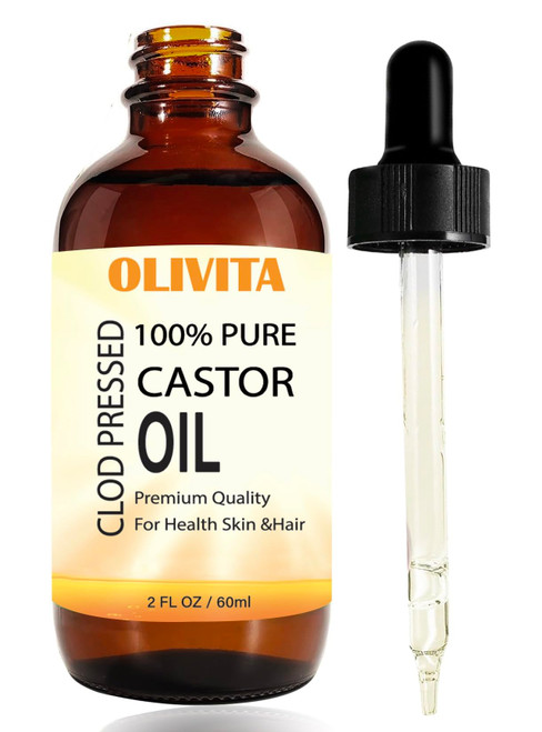 Olivita Pure Castor Oil Organic Cold Pressed Unrefined, Caster Oil, Hair Growth, Thicker Eyelashes & Eyebrows, 100% Black Jamaican Castor Oil, Hexane Free Cold Pressed Glass Bottle Olivita Pure Castor Oil Organic Cold Pressed Unrefined, Caster Oil, Hair Growth, Thicker Eyelashes & Eyebrows, 100% Black Jamaican Castor Oil, Hexane Free Cold Pressed Glass Bottle
