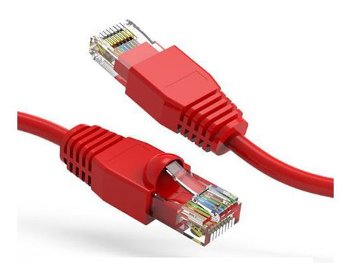 Nippon Labs 7Ft Cat6A UTP Ethernet Network Booted Cable, 24AWG 7 Feet Gigabit LAN Network Cable RJ45 High Speed Patch Cable, (Red)