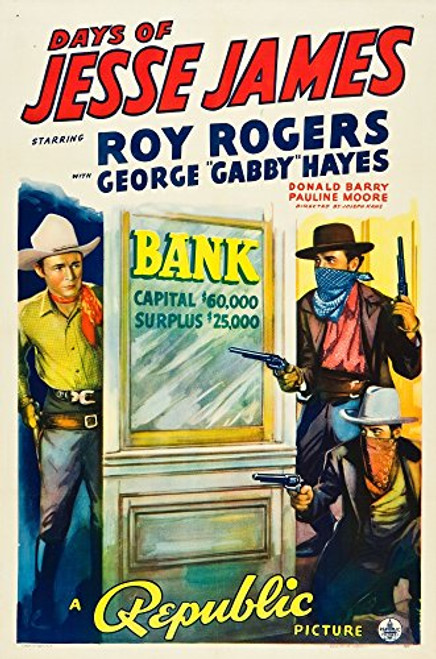 Posterazzi Days of Jesse James Left: Roy Rogers 1939 Movie Masterprint Poster Print (11 x 17) Posterazzi Days of Jesse James Left: Roy Rogers 1939 Movie Masterprint Poster Print (11 x 17)