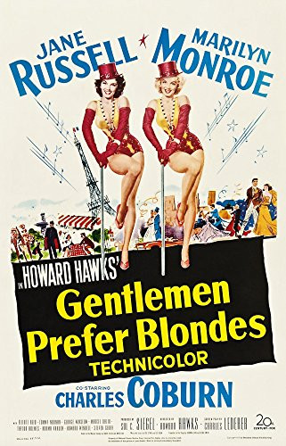 Posterazzi EVCMMDGEPRFE003 Gentlemen Prefer Blondes Movie Poster Masterprint 11 x 17