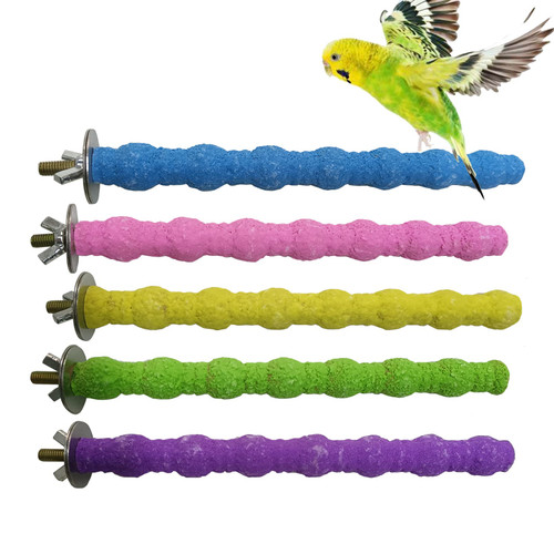 Freiomyi Bird Perches Stand Natural Wood Parrots Paw Grinding Stick Cagestand Toys Rough-surfaced Standing Pole Cage Accessories for Budgies, Parakeet, Cockatiels, Lovebirds(Random Color) Freiomyi Bird Perches Stand Natural Wood Parrots Paw Grinding Stick Cagestand Toys Rough-surfaced Standing Pole Cage Accessories for Budgies, Parakeet, Cockatiels, Lovebirds(Random Color)