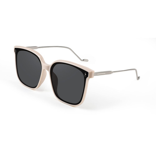 FEISEDY Women Classic Oversized Square Sunglasses Metal Temple Cute Trendy Shades Men B2886