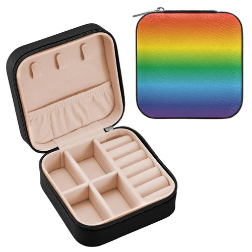 Emelivor Rainbow Travel Jewelry Case PU Leather Portable Jewelry Box Jewelry Travel Organizer Small Jewelry Box for Ring Earring Necklace Bracelet Gifts Display Box Holder for Women Girls Emelivor Rainbow Travel Jewelry Case PU Leather Portable Jewelry Box Jewelry Travel Organizer Small Jewelry Box for Ring Earring Necklace Bracelet Gifts Display Box Holder for Women Girls