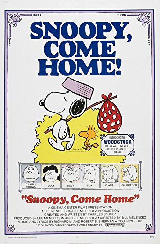 Snoopy Come Home Top From Left Snoopy Woodstock Bottom From Left Charlie Brown Lucy Van Pelt Sally Brown Lila Clara Schroeder 1972 Movie Poster Masterprint (11 x 17)