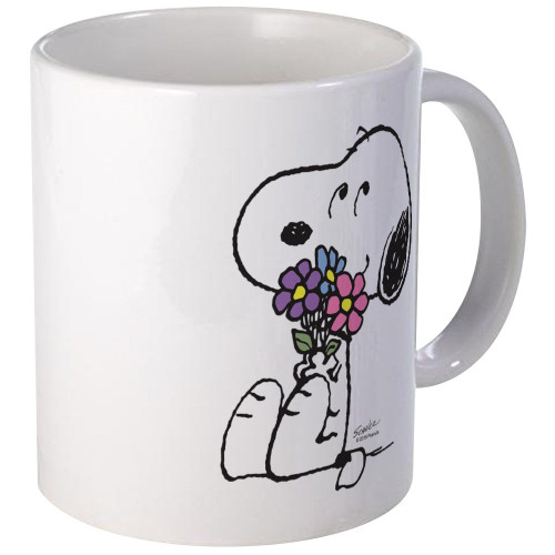 CafePress Springtime Snoopy Mug 11 oz (325 ml) Ceramic Coffee Mug